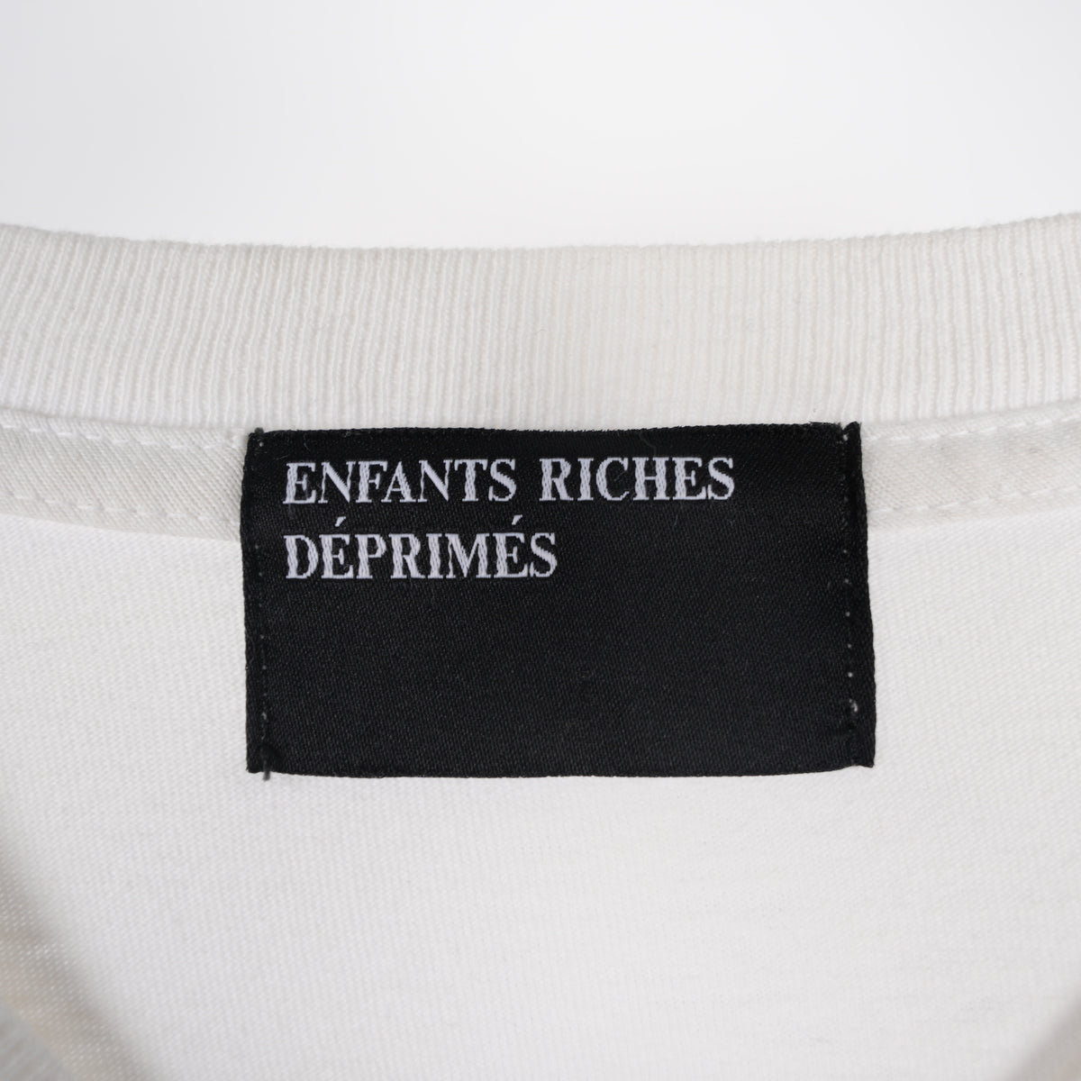 ENFANTS RICHES DÉPRIMÉS ERD CHERRY LOGO WHITE LONG SLEEVE
