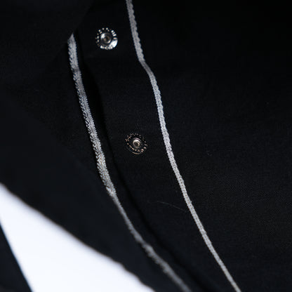 CHROME HEARTS BLACK CROSS DENIM JACKET