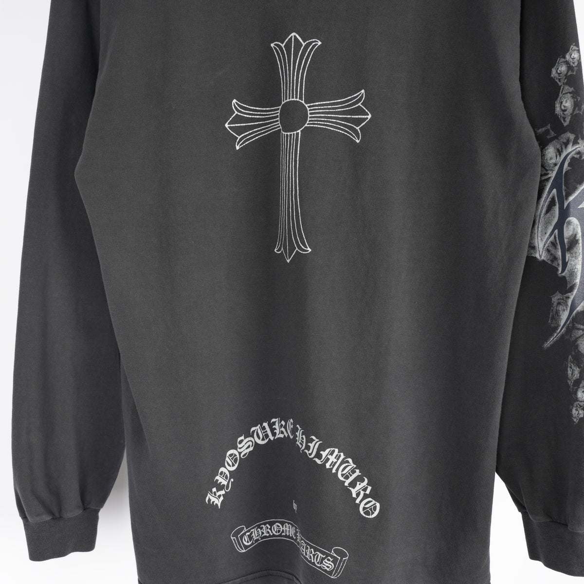 CHROME HEARTS VINTAGE KYOSUKE HIMURO 1998 LARGE CROSS LONG SLEEVE TEE