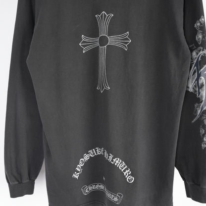 CHROME HEARTS VINTAGE KYOSUKE HIMURO 1998 LARGE CROSS LONG SLEEVE TEE