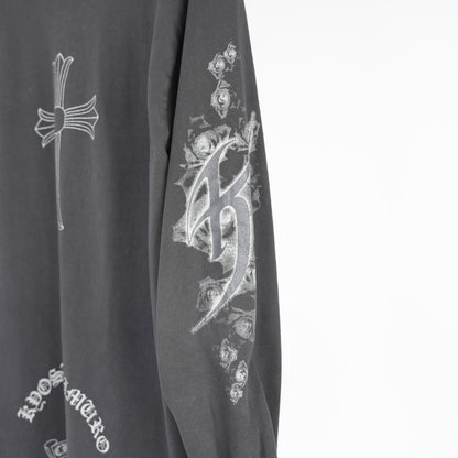 CHROME HEARTS VINTAGE KYOSUKE HIMURO 1998 LARGE CROSS LONG SLEEVE TEE