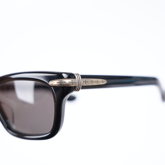 CHROME HEARTS BLACK TRYPOLEAGAIN SUNGLASSES