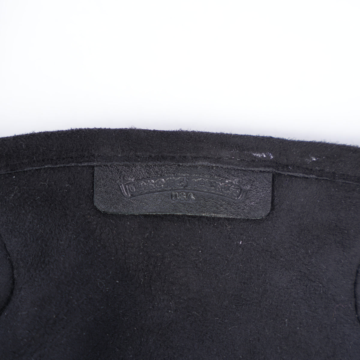 CHROME HEARTS BLACK LEOPARD PRINT TOTE BAG WITH CROSS PATCH
