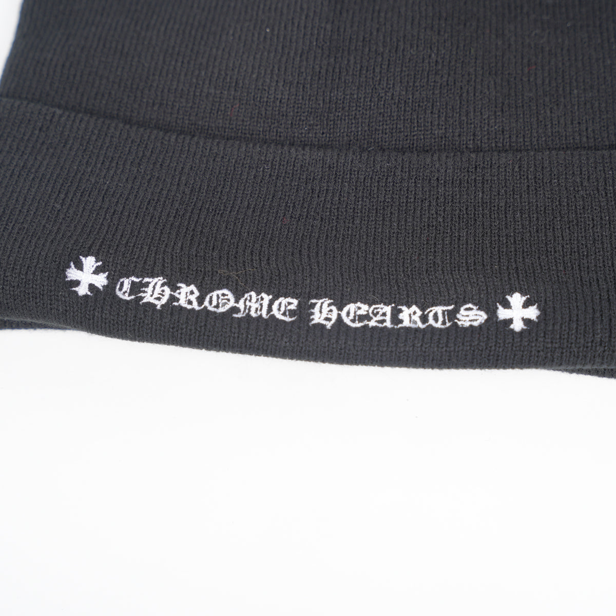 CHROME HEARTS CH LOGO EMBROIDERED BEANIE