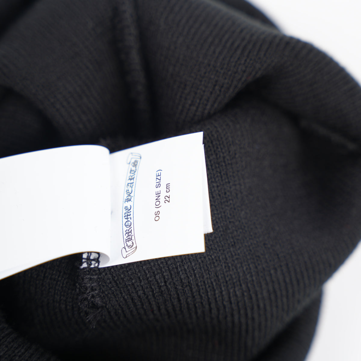 CHROME HEARTS CH LOGO EMBROIDERED BEANIE