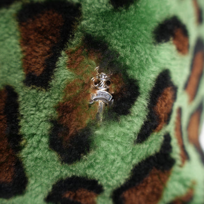 CHROME HEARTS GREEN LEOPARD PONY HAIR VIV BAG