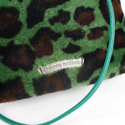 CHROME HEARTS GREEN LEOPARD PONY HAIR VIV BAG