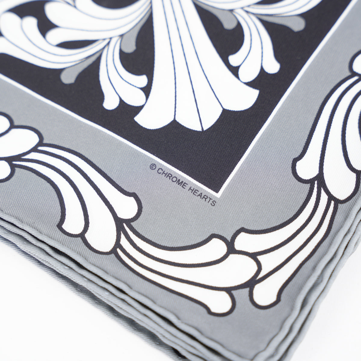 CHROME HEARTS SILK PLUS LOGO SCARF