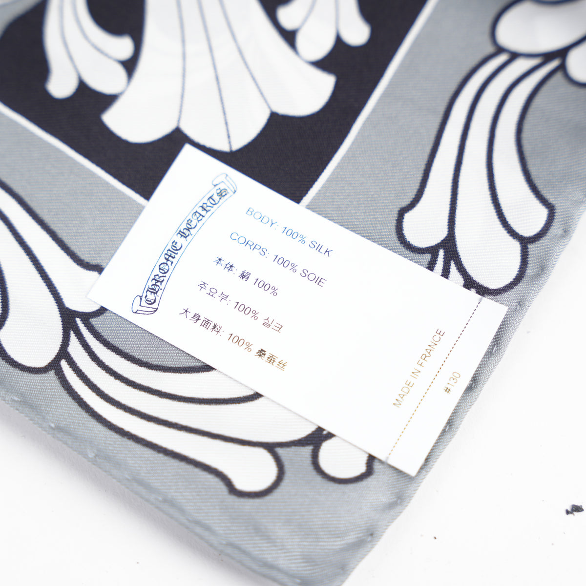 CHROME HEARTS SILK PLUS LOGO SCARF