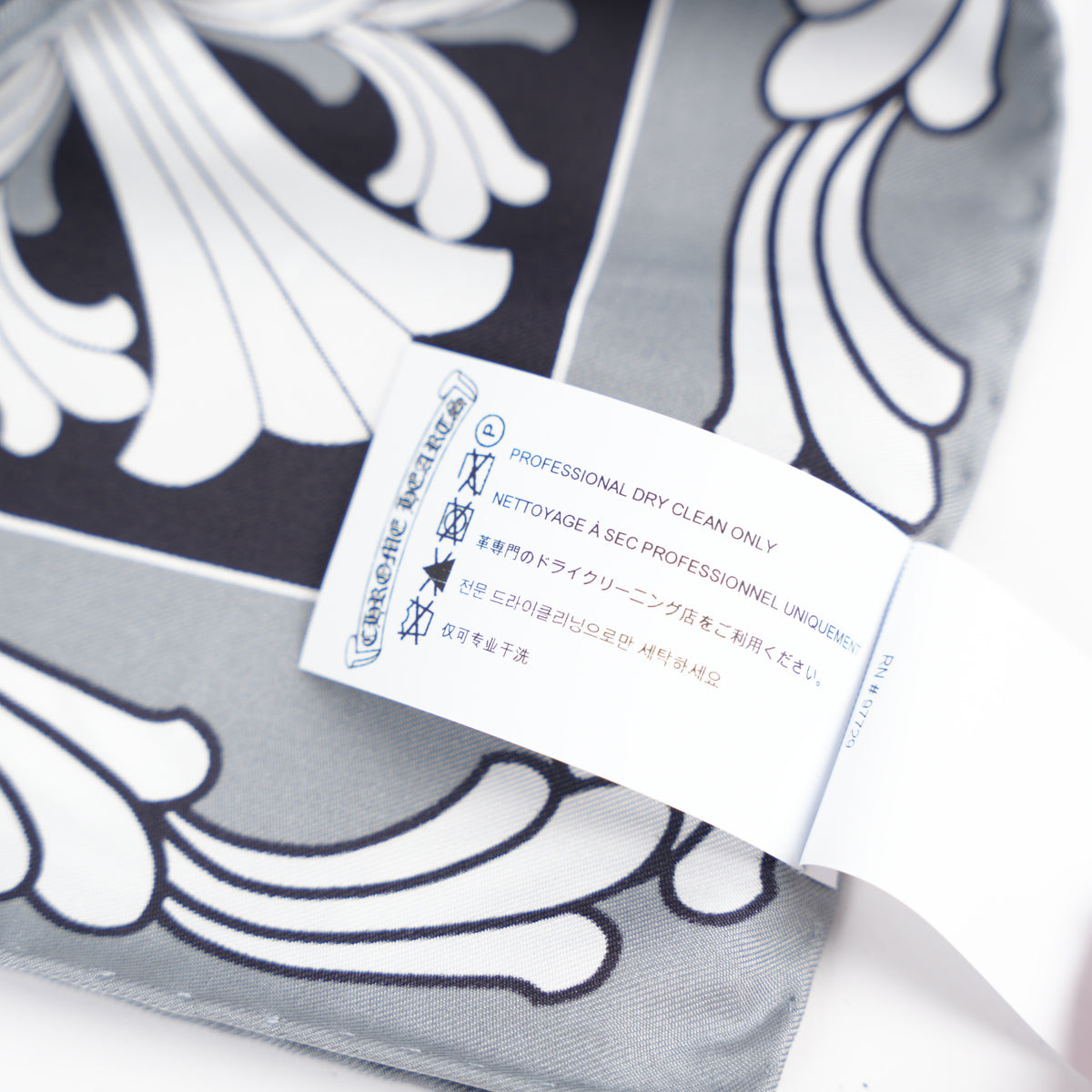 CHROME HEARTS SILK PLUS LOGO SCARF