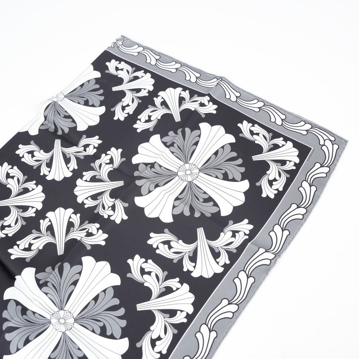 CHROME HEARTS SILK PLUS LOGO SCARF