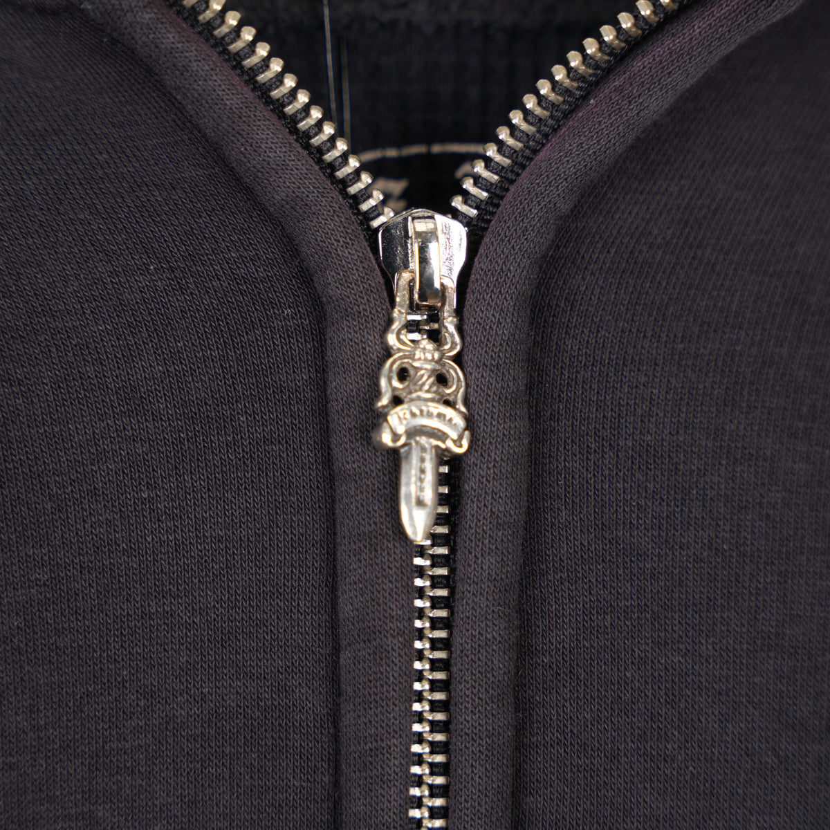 CHROME HEARTS RARE VINTAGE THERMAL BLUE HORSE SHOE ZIP UP HOODIE