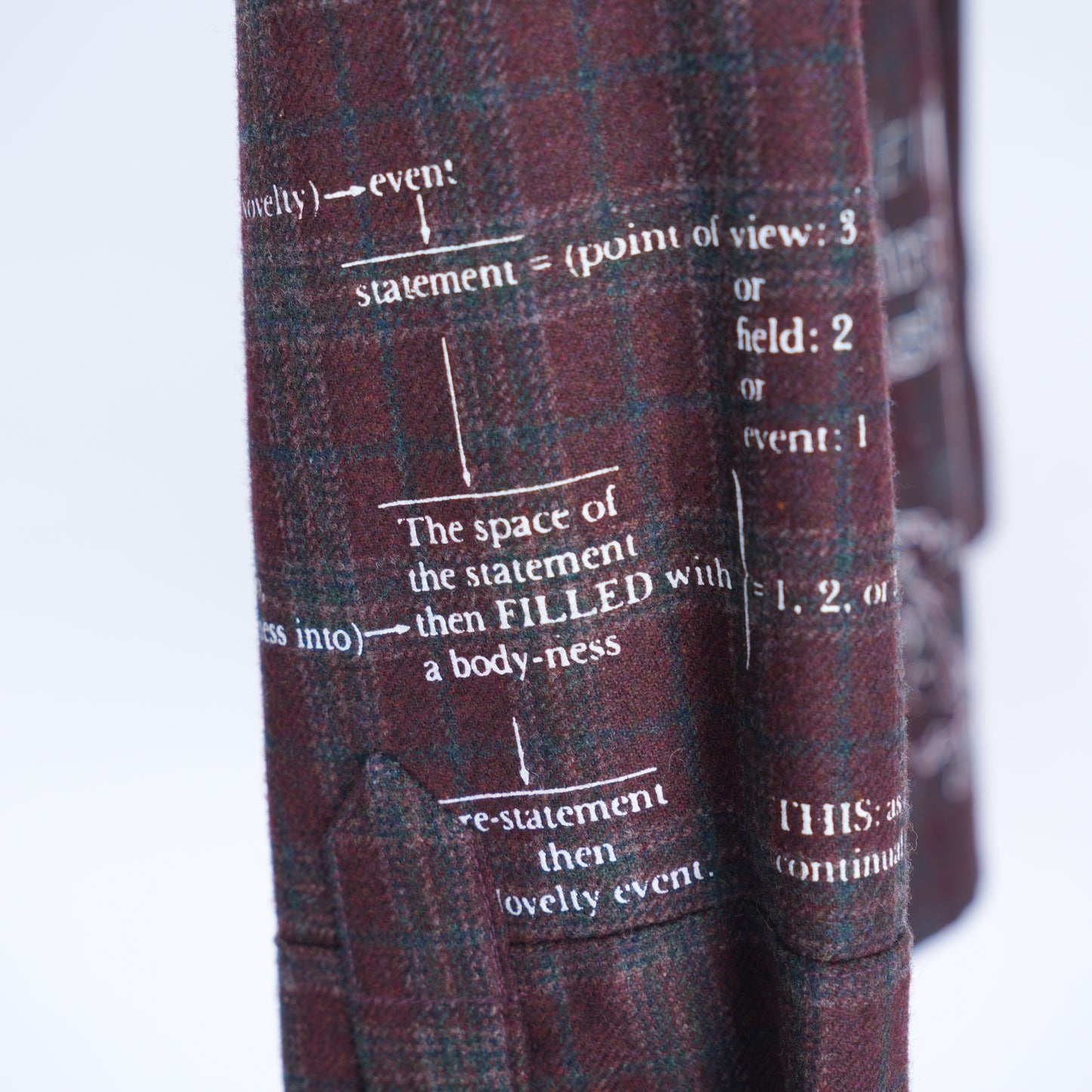 ERD MR. PORTER EXCLUSIVE CRIME & PUNISHMENT BURGUNDY ASSEMBLAGE FLANNEL