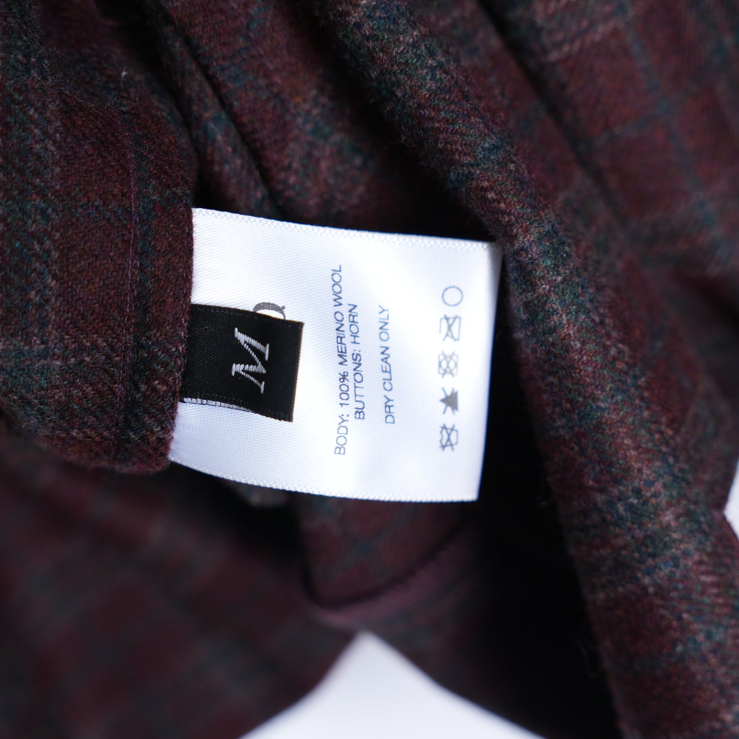 ERD MR. PORTER EXCLUSIVE CRIME & PUNISHMENT BURGUNDY ASSEMBLAGE FLANNEL