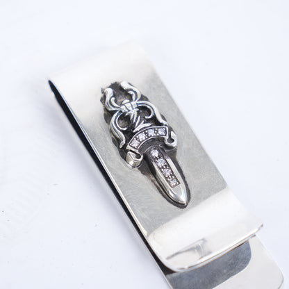 CHROME HEARTS DIAMOND MONEY CLIP