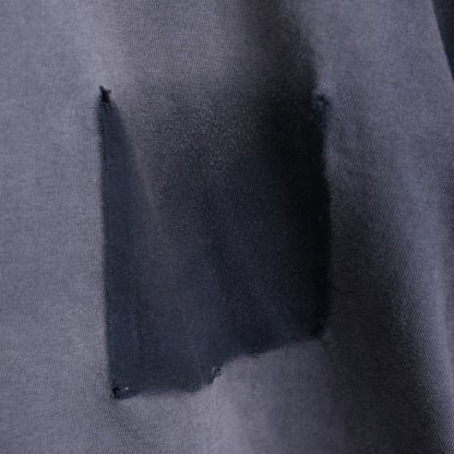 BLANK FADED CROPPED GHOST POCKET T-SHIRT