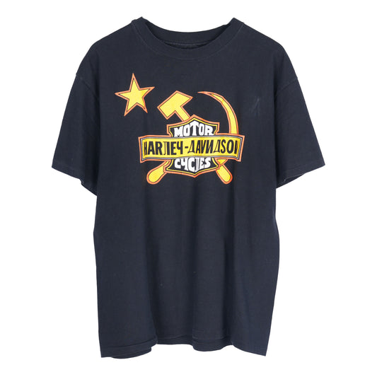 HARLEY DAVIDSON SOVIET UNION RUSSIA LOGO T-SHIRT