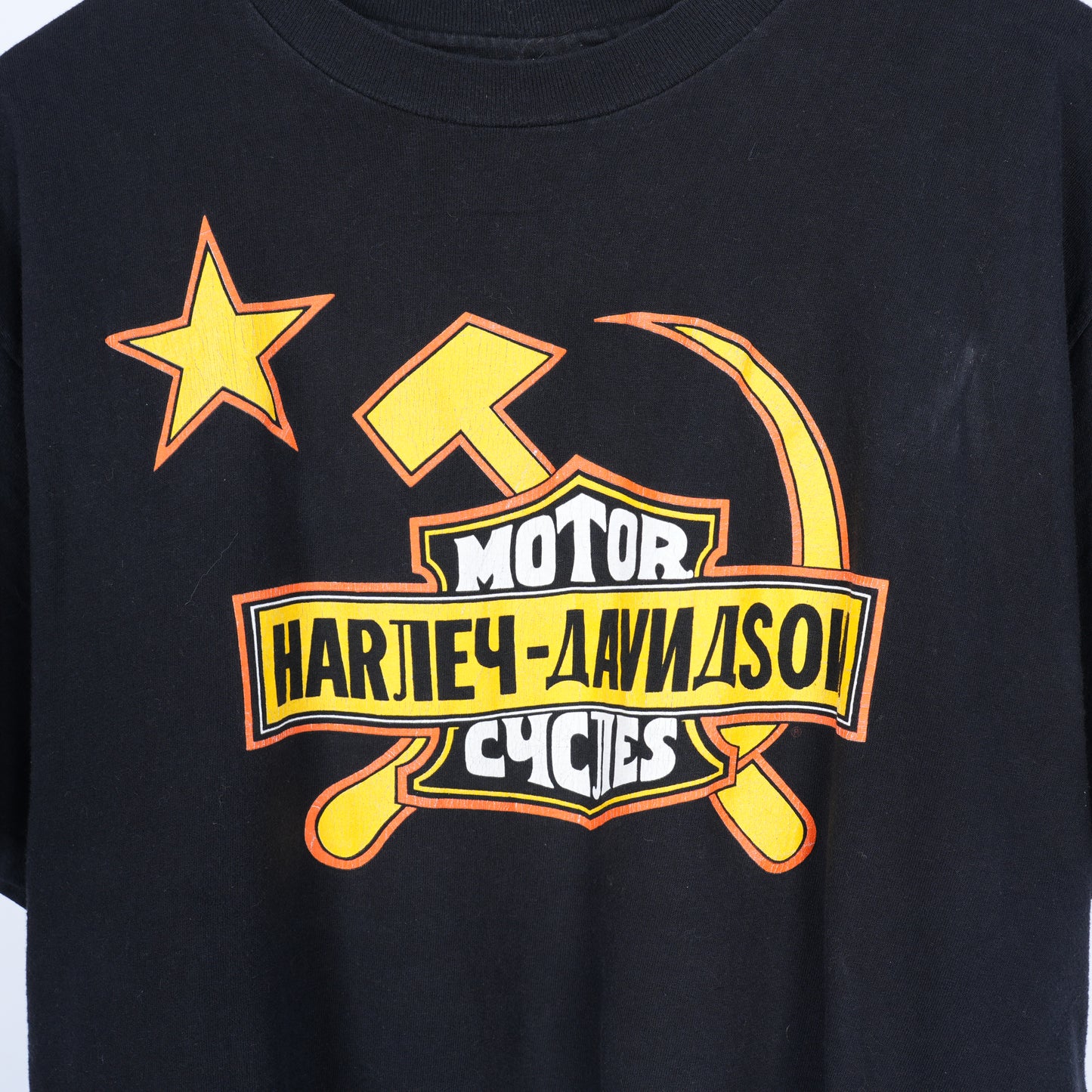 HARLEY DAVIDSON SOVIET UNION RUSSIA LOGO T-SHIRT