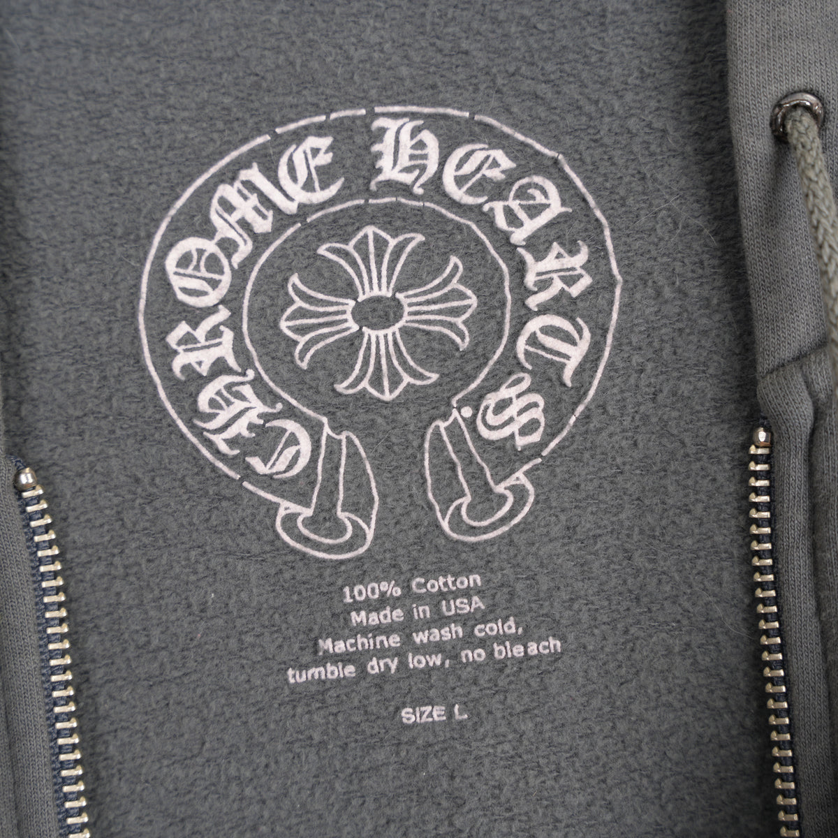 CHROME HEARTS VINTAGE FADED VINE DAGGER PRINT ZIP UP