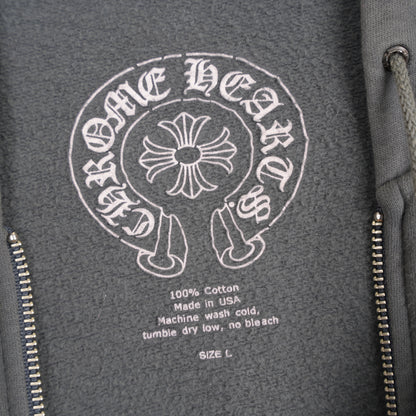 CHROME HEARTS VINTAGE FADED VINE DAGGER PRINT ZIP UP