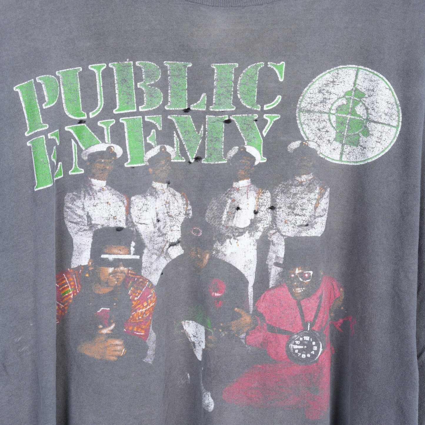 PUBLIC ENEMY FADED THRASHED RAP T-SHIRT
