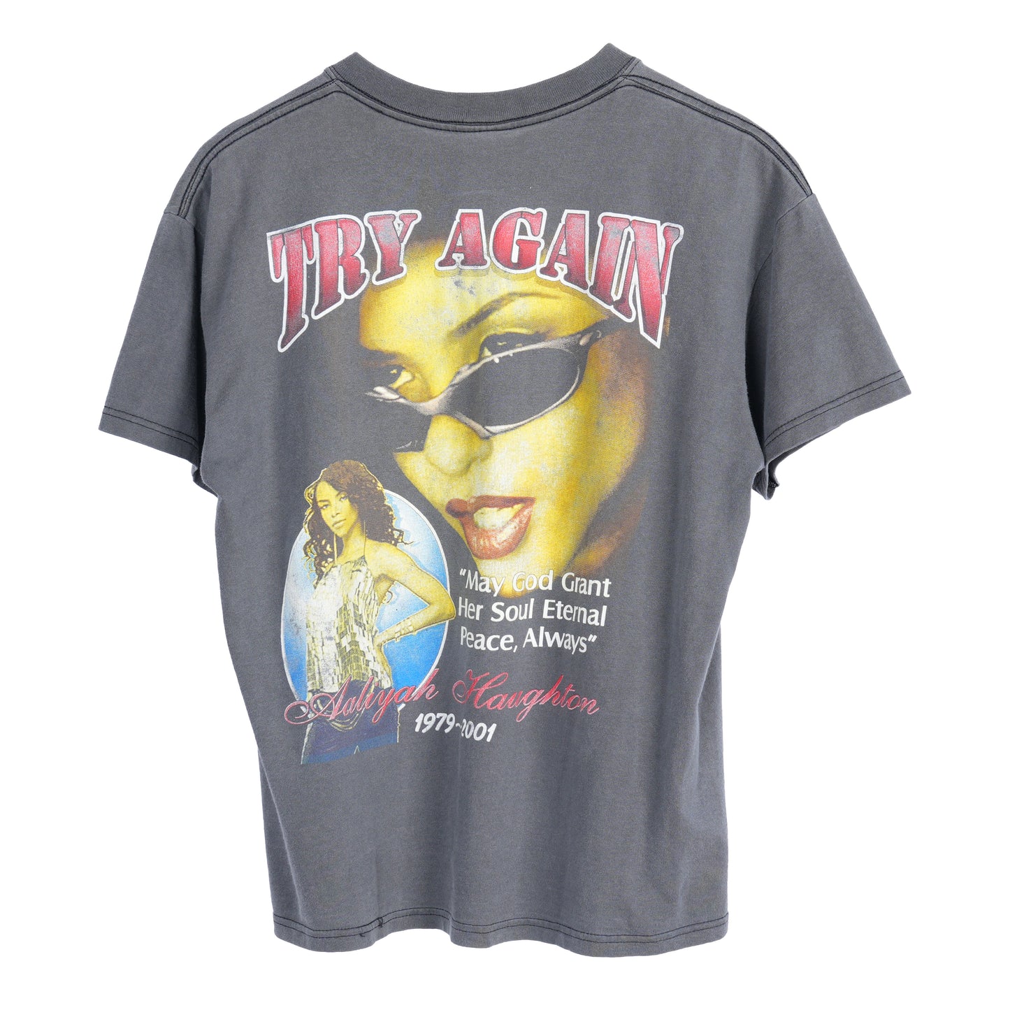 AALIYAH TRY AGAIN MEMORIAL RAP T-SHIRT