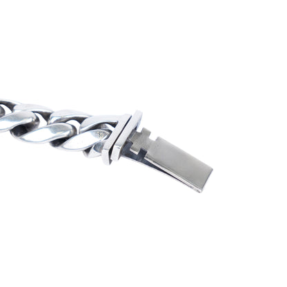 CHROME HEARTS FACTORY DIAMOND FLORAL CROSS ID BRACELET