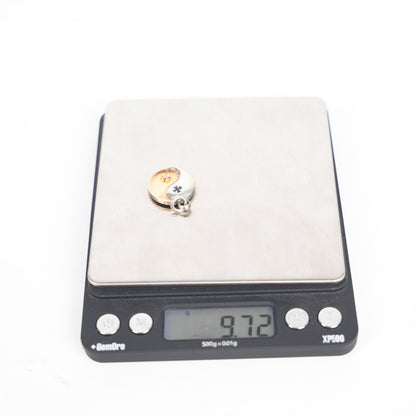 CHROME HEARTS YIN AND YANG SILVER AND GOLD PENDANT
