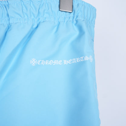 CHROME HEARTS BLUE NYLON PANTS