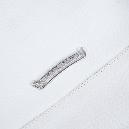 CHROME HEARTS WHITE/BLACK LARGE DAGGER TOTE BAG