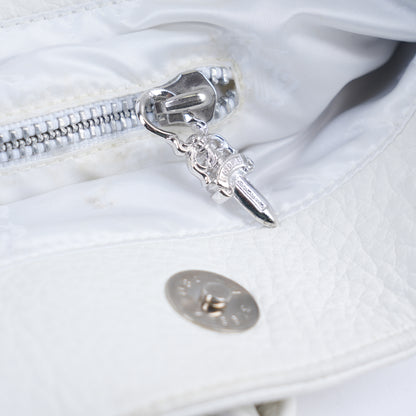 CHROME HEARTS WHITE/BLACK LARGE DAGGER TOTE BAG