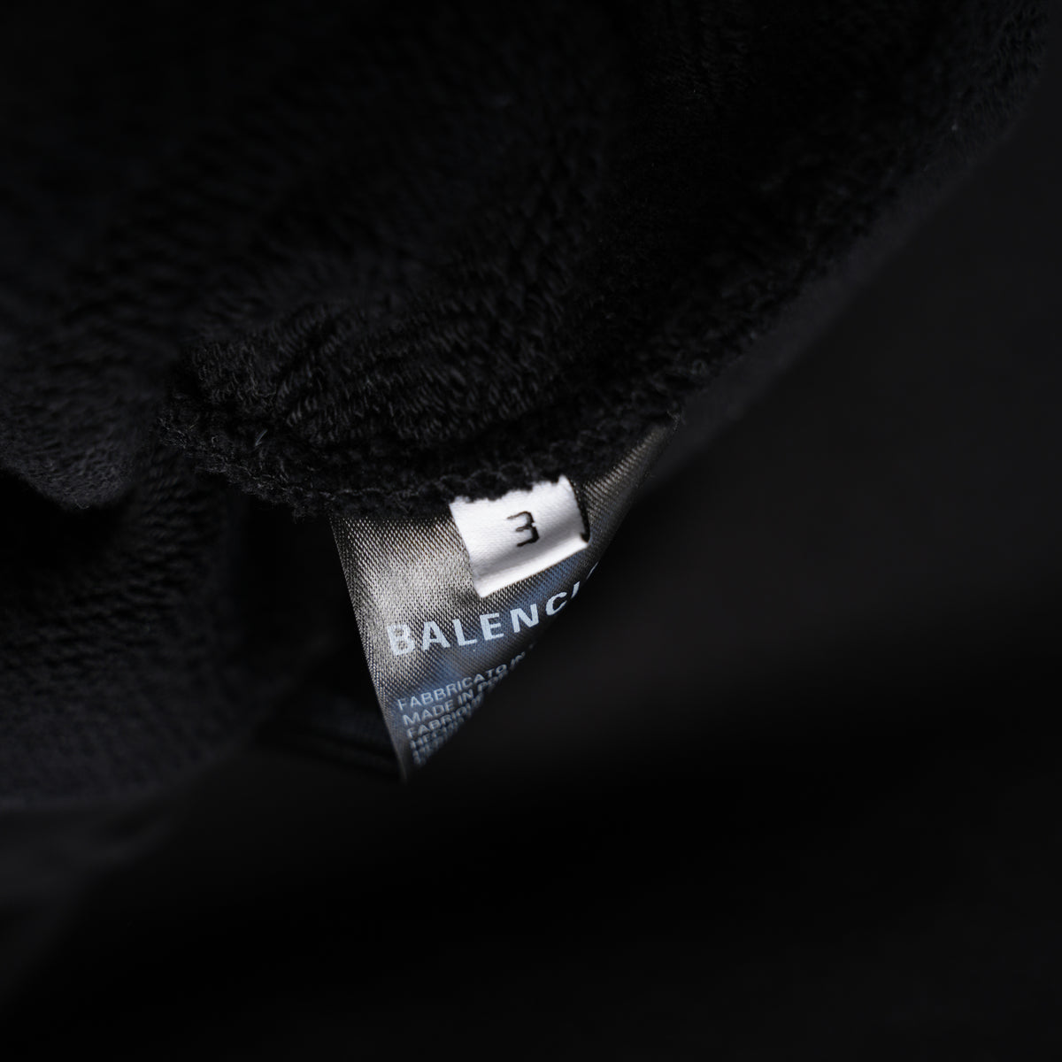 BALENCIAGA HEAVYWEIGHT LOGO ZIP UP HOODIE