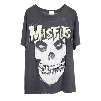 THRASHED MISFITS SAFETY PIN T-SHIRT