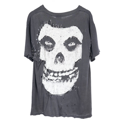 THRASHED MISFITS SAFETY PIN T-SHIRT