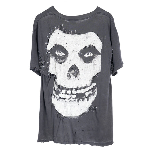 THRASHED MISFITS SAFETY PIN T-SHIRT