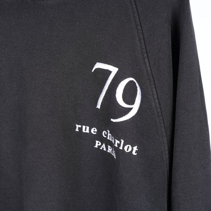 ERD 79 RUE CHARLOT PARIS HOODIE BLACK