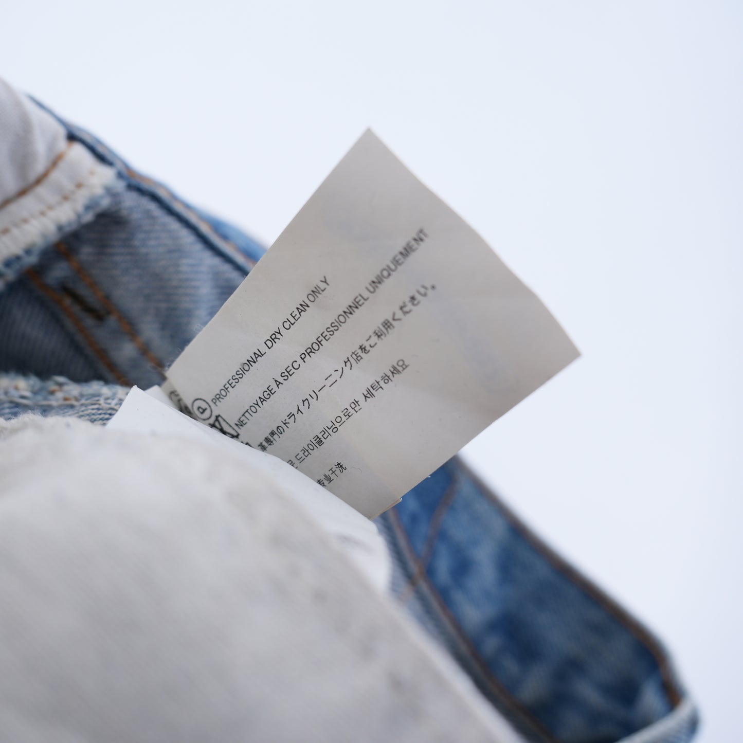 WHITE CROSS PATCH 501 LEVI'S DENIM