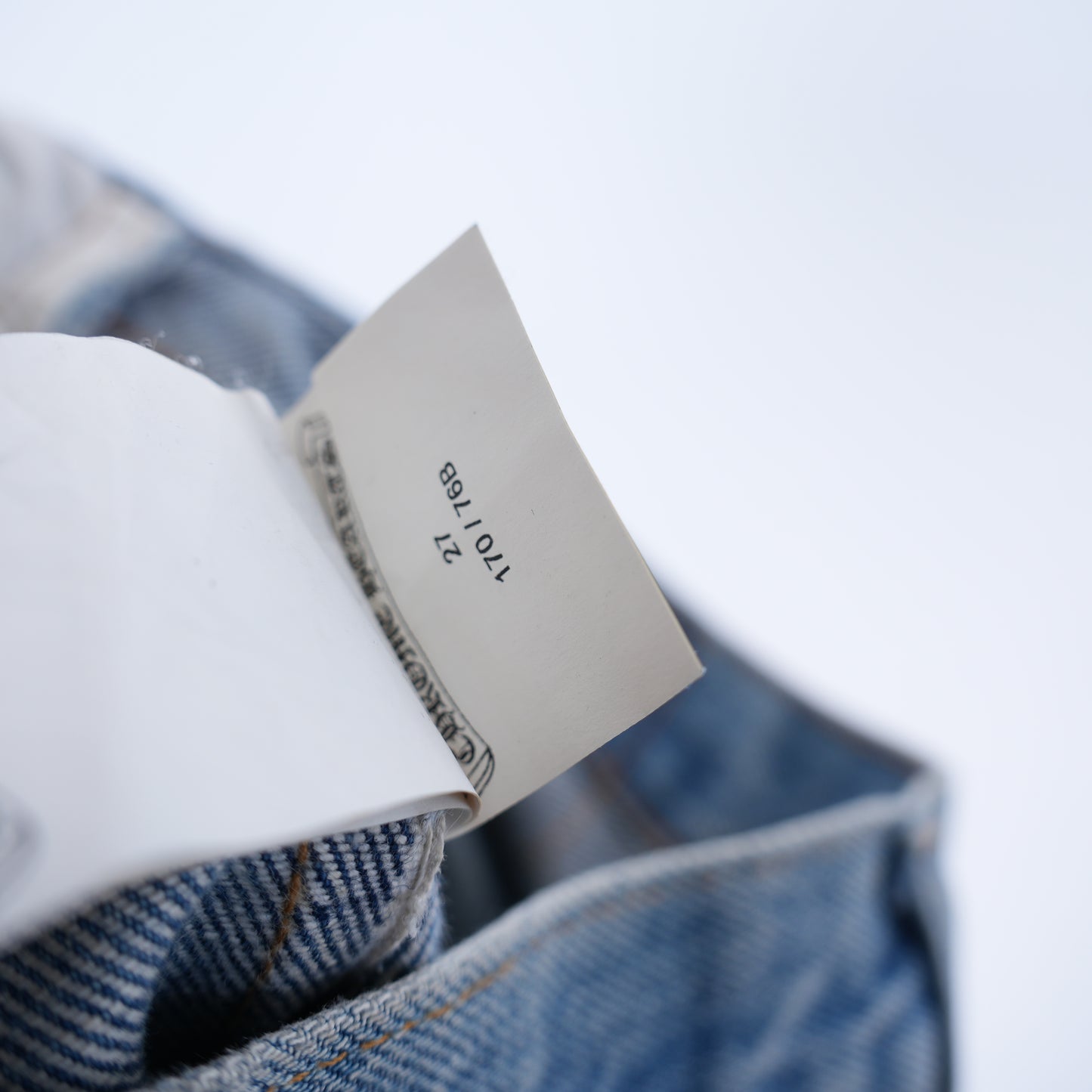 WHITE CROSS PATCH 501 LEVI'S DENIM