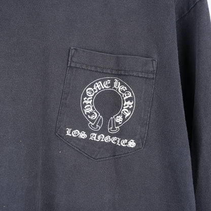 CHROME HEARTS FADED VINTAGE LOS ANGELES T BAR LONG SLEEVE