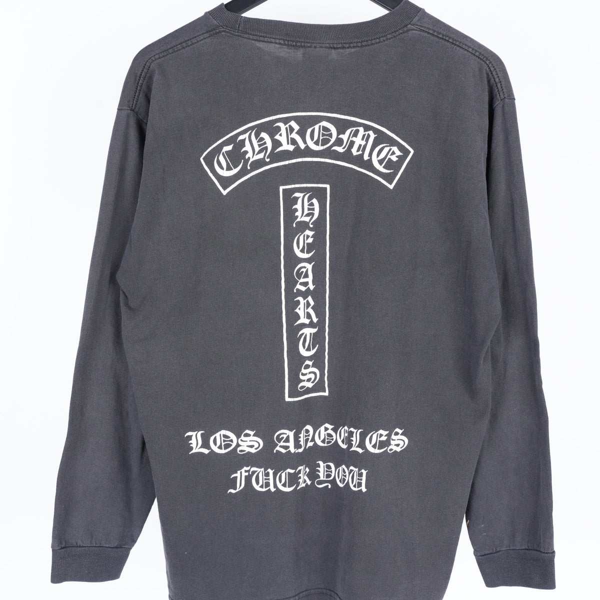 CHROME HEARTS FADED VINTAGE LOS ANGELES T BAR LONG SLEEVE