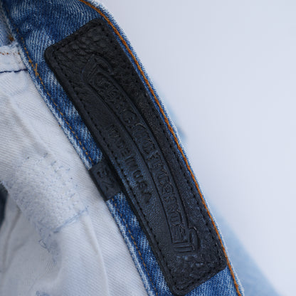 CHROME HEARTS BLUE PLAIN LEVI WITH HARDWARE