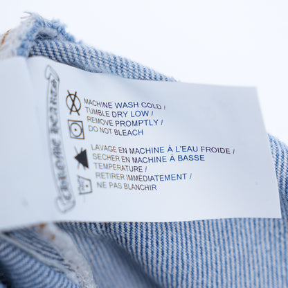 CHROME HEARTS BLUE PLAIN LEVI WITH HARDWARE