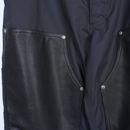 CHROME HEARTS NYLON LEATHER CARPENTER PANTS