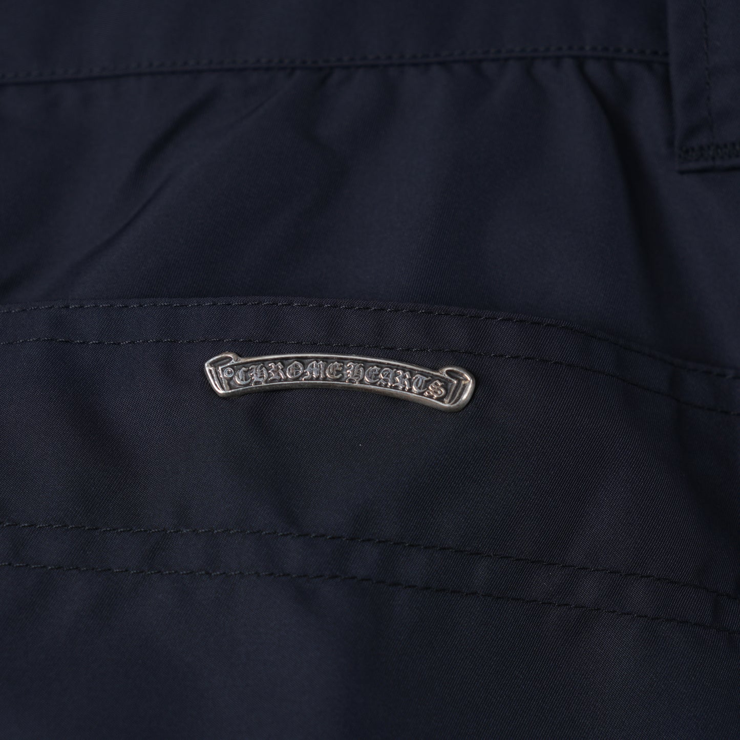 CHROME HEARTS NYLON LEATHER CARPENTER PANTS