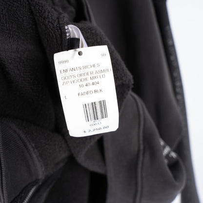 ERD GODS ORDER FOR THE FAMILY ASSEMBLAGE ZIP HOODIE MAXFIELD EXCLUSIVE