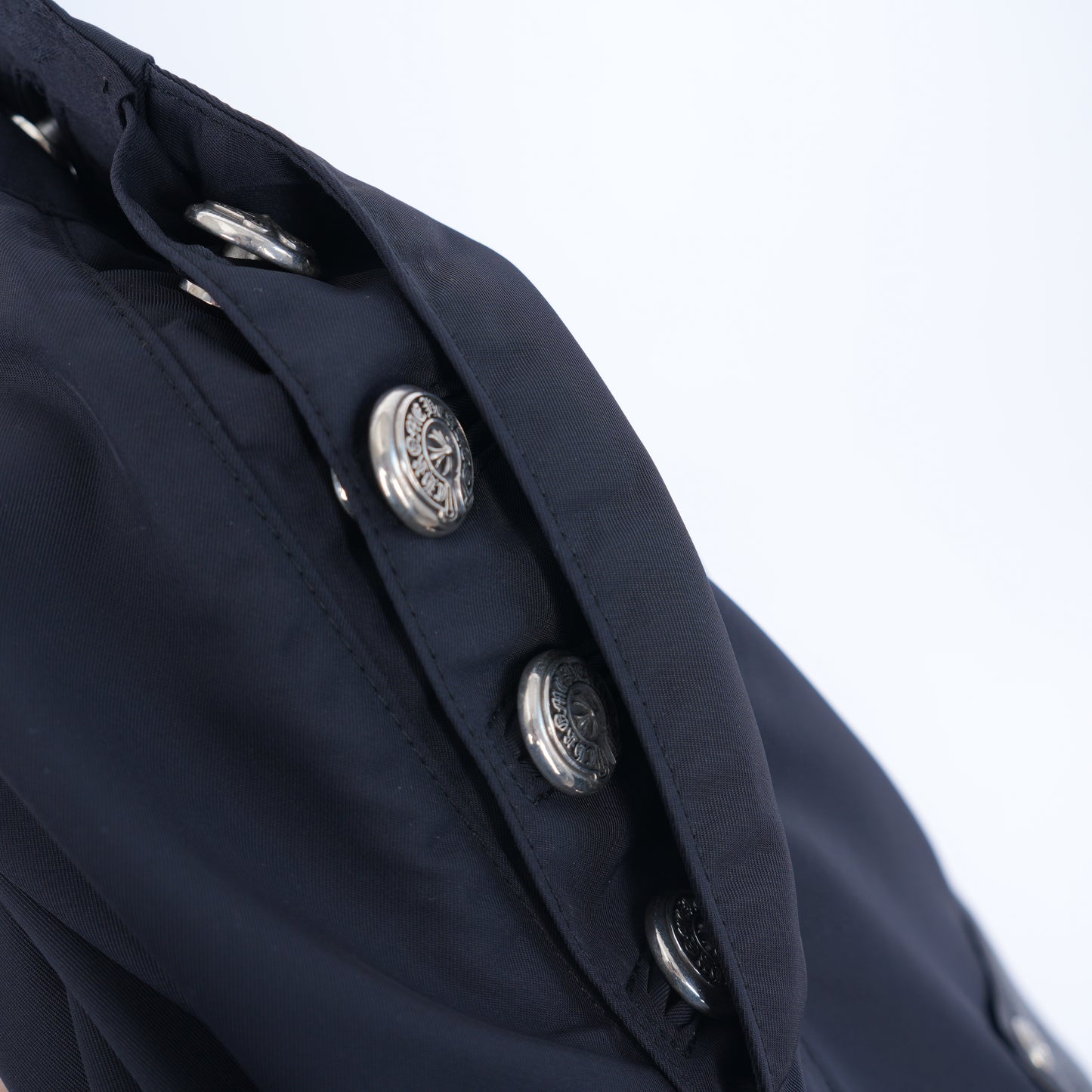 CHROME HEARTS NYLON LEATHER CARPENTER PANTS