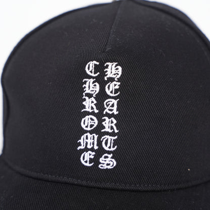 CHROME HEARTS LOGO SCROLL EMBROIDERED HAT
