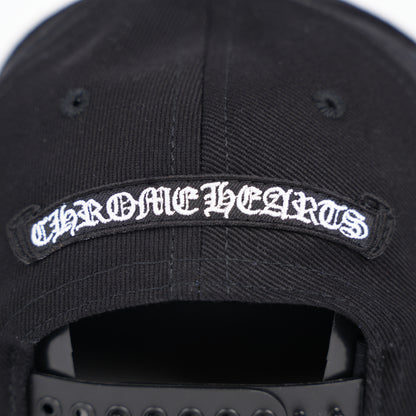 CHROME HEARTS LOGO SCROLL EMBROIDERED HAT