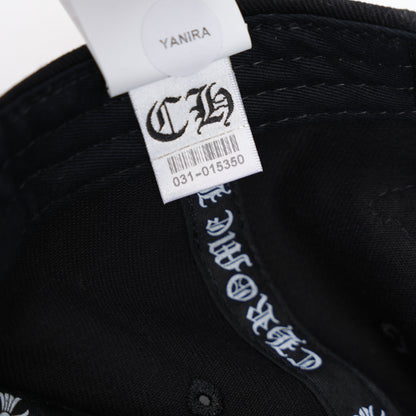 CHROME HEARTS LOGO SCROLL EMBROIDERED HAT