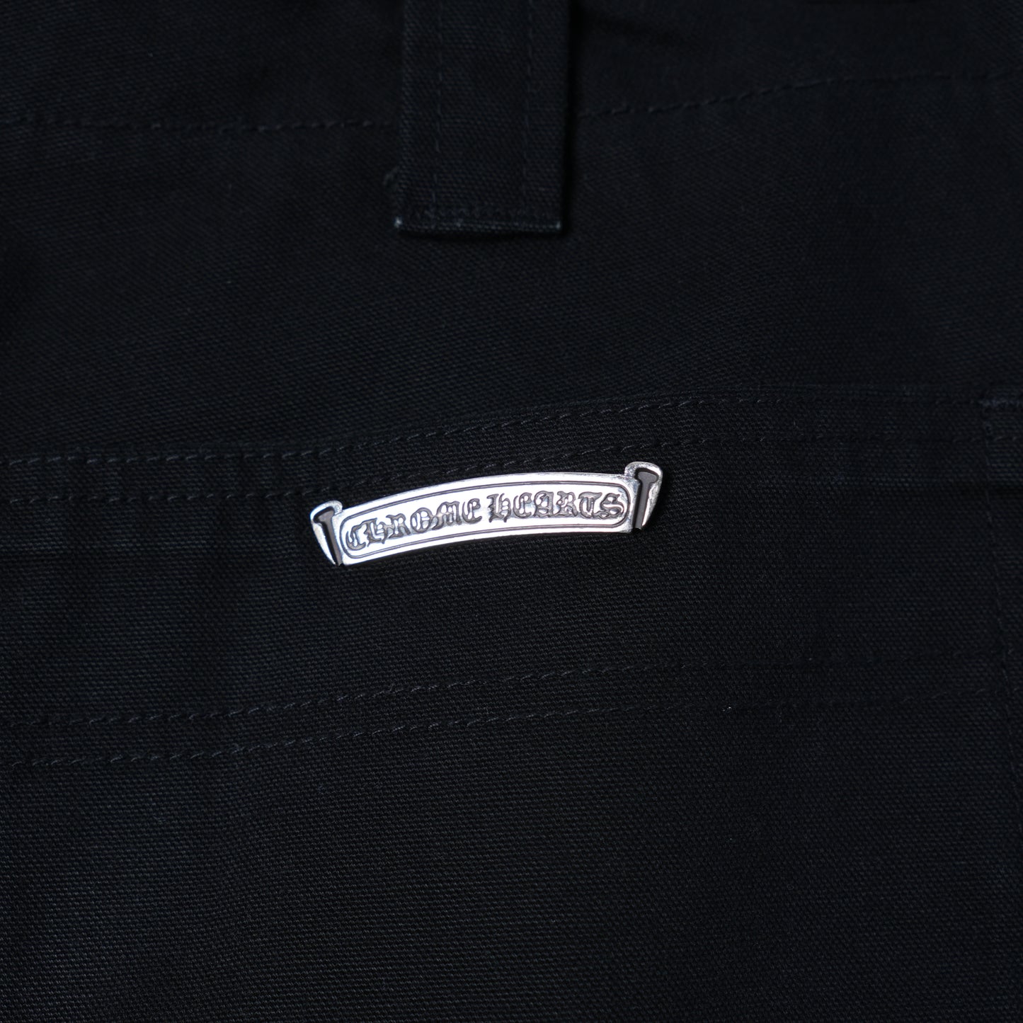 CHROME HEARTS BLACK FATIGUE CARGO PANTS